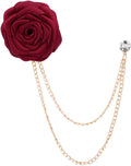 Rose Flower Brooch Pin Wedding Brooches for Men