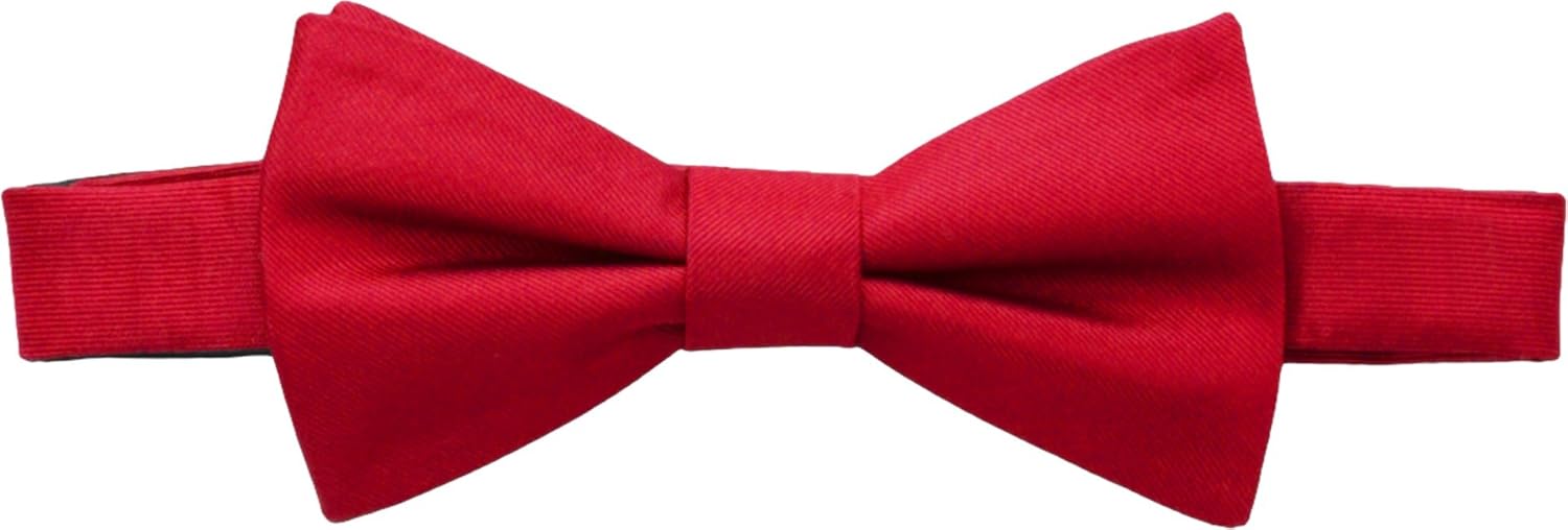 Men's  Solid Pre-tied Bow Tie