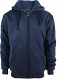 Heavyweight Sherpa Lined  Hoodie Sweatshirts for Men Winter Zip Plus Size Jacket