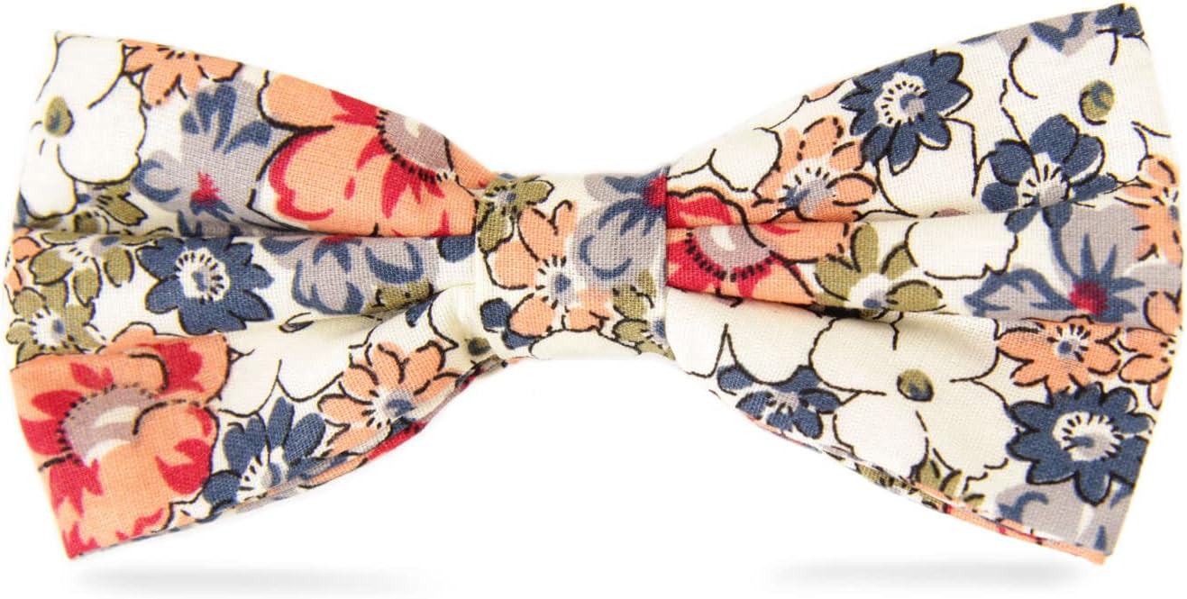 Men's Cotton Bowties Printed Floral Neck Bow Tie