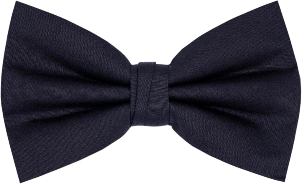Men's Bow Tie Cotton Formal Tuxedo Bow Ties for Men Pre-tied Solid Color Bowtie for Wedding Party