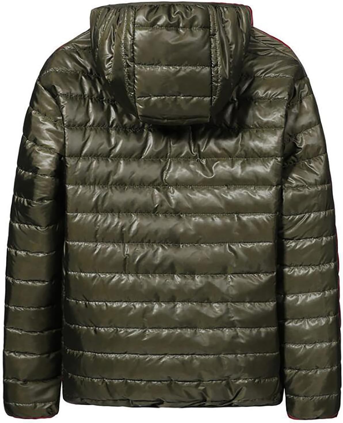 Puffer Jacket Men Lightweight Packable Quilted Jackets Hooded Bubble Winter Down Coat Insulated Thick Outwear Pockets