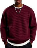 Men's Crewneck Sweatshirt Geometric Texture Casual Long Sleeve Sweatshirts Fashion Pullover Shirts