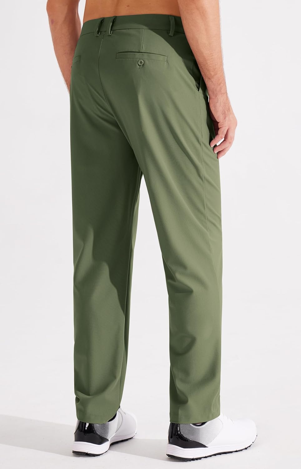 Men's Golf Pants Classic Fit Flat Front Work Dress Pants 29" 31" 33" Stretch Casual Pants Lightweight with Pockets