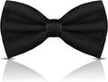 Men's Bow Ties Solid Color Pre-Tied Bow Tie Satin Formal Tuxedo Bowtie Adjustable Neck Bowtie for Men Wedding Party